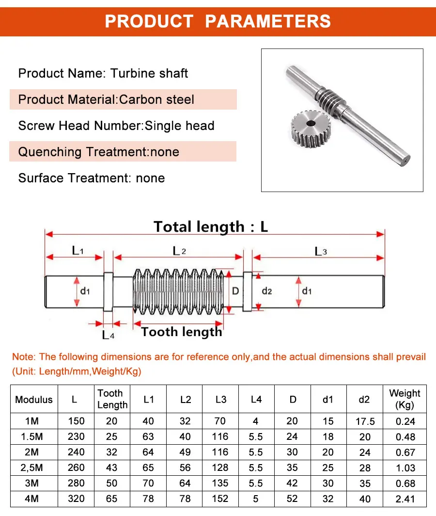 1 Set 4 Modul 10 Zähne 4 Mod Schneckenstange mit Schneckenrad 4M 10T 45 # Stahl-Reduktionsstange 1:10 mit Bearbeitungsloch – Detail 4