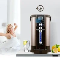 Bouteille d'eau chaude électrique, isolation thermique automatique, bouilloire domestique, thermostat tout-en-un, grande capacité 5L, en acier inoxydable 3