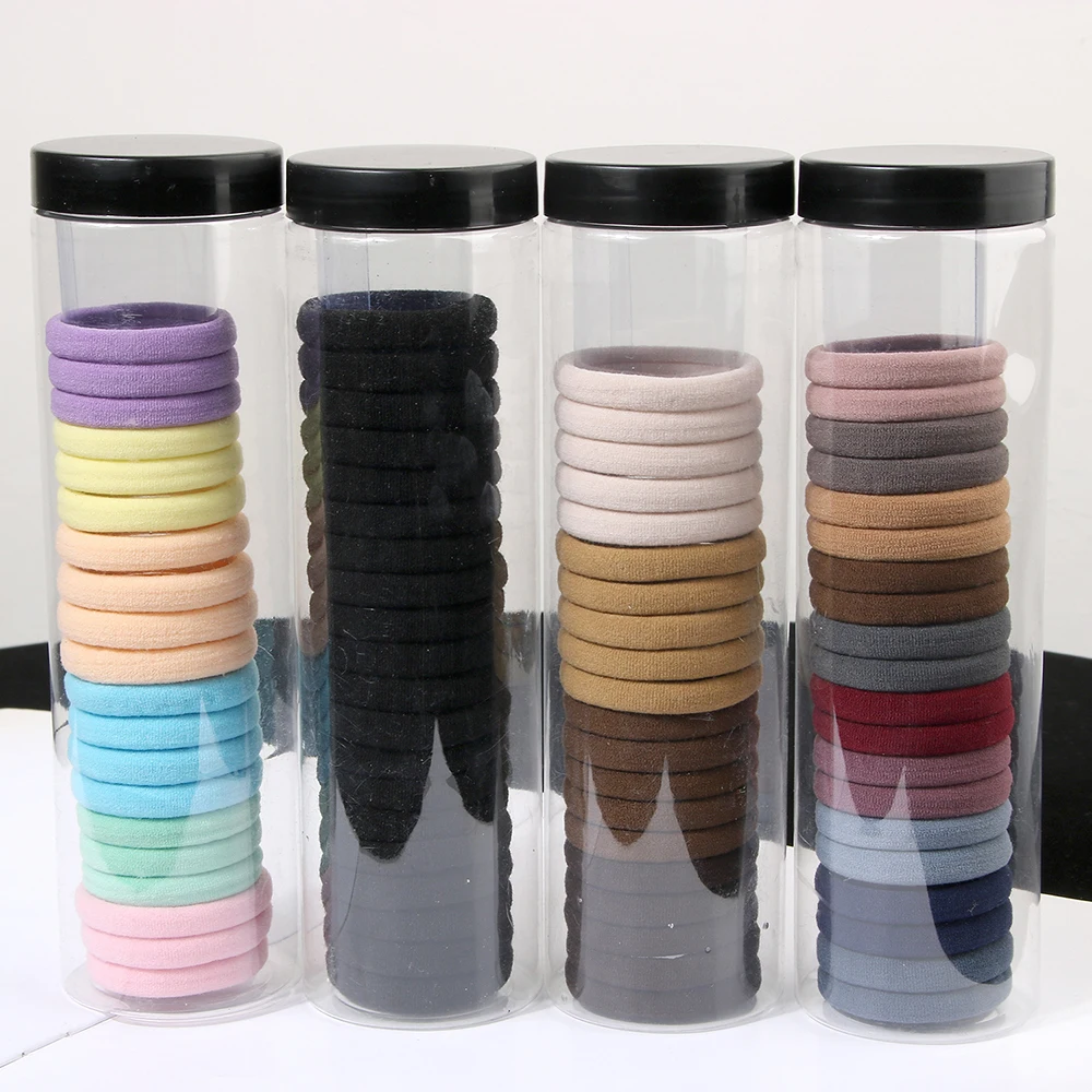 20 Pcs Headband Seamless High Stretch Hair Rope Thick Ponytail Holders Durable Elastic Cotton Hair Accessories For Women Girls pu leather shoulder bag strap durable braided rope short handles for handbag purse belts diy replacement bag accessories