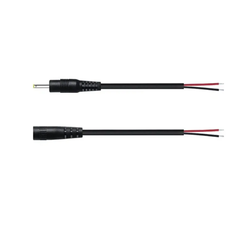 DC 2.5x0.7mm 남성 & 여성 케이블 2507 DC 전원 플러그 잭 LED 스트립 빛 22AWG DIY 케이블에 대 한 피그 테일 와이어 커넥터 어댑터