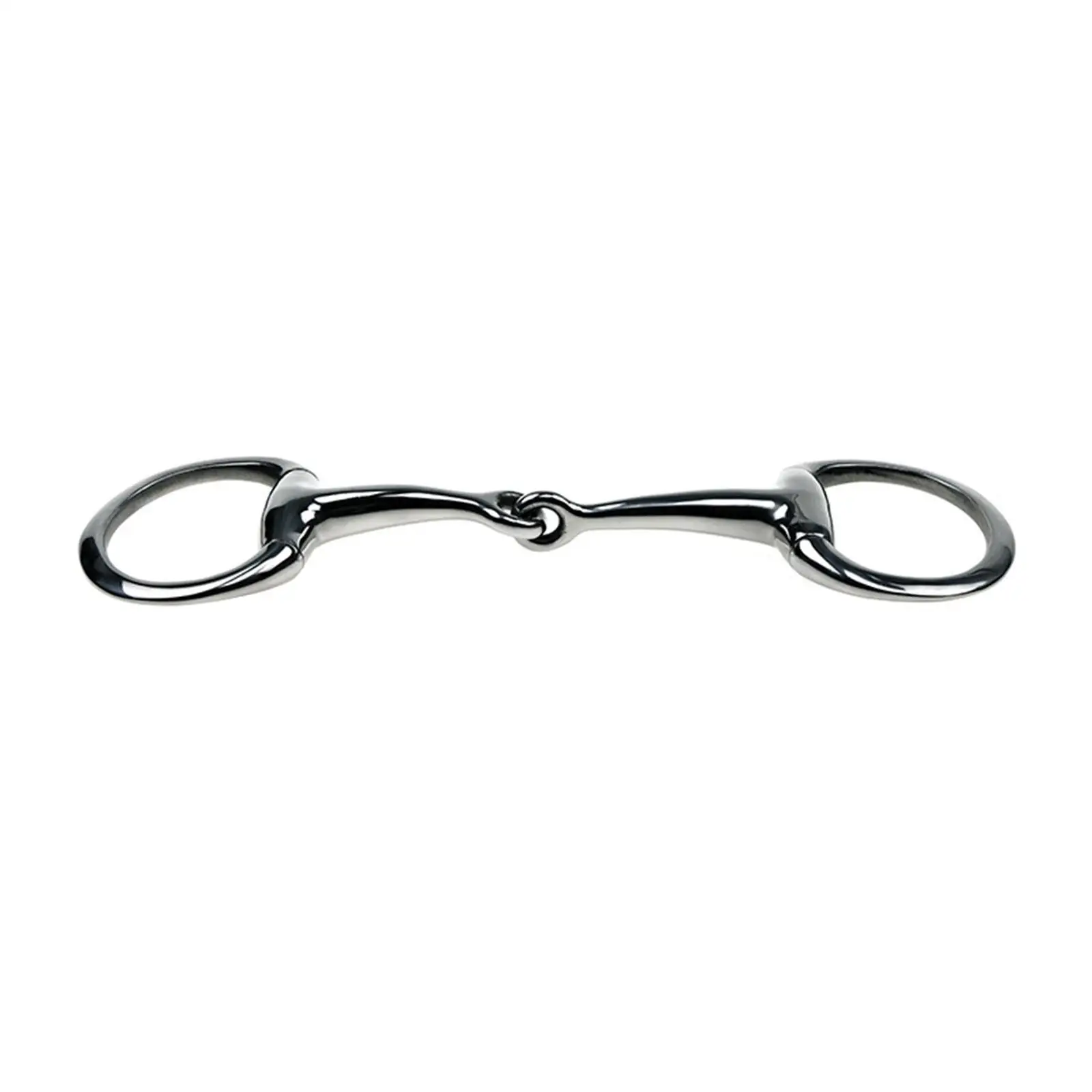 Stainless Steel Horse Snaffle, Bit Tack, Training Bit, Portable,with Rings,Horse Mouth Bit,Horse Chewing Snaffle for Outdoor 3