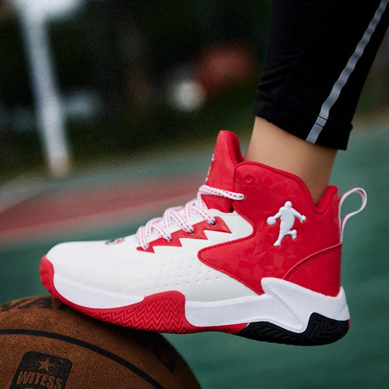 

New Autumn Winter Sneakers Children's Basketball Shoes High-top Lace-up Comfortable Outdoor Sports Shoes