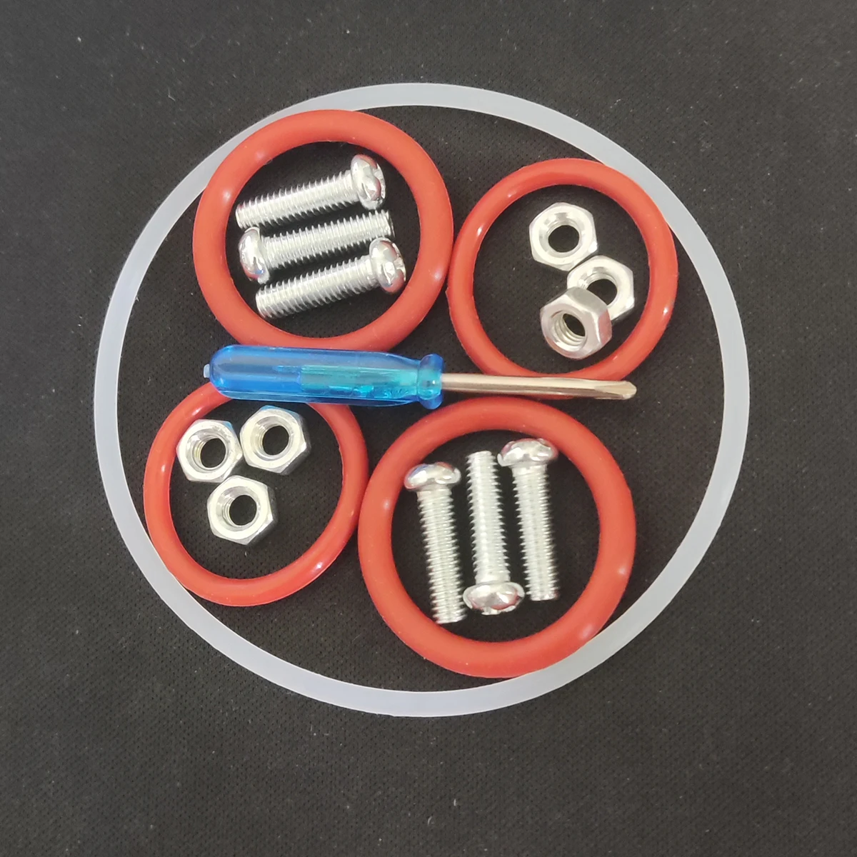 Per Kit Di Ricostruzione Della Guarnizione Della Pompa Dell'Acqua O-Ring P4071 58113 Per Coleman Lay-Z-Spa Con Sei Viti E Cacciavite