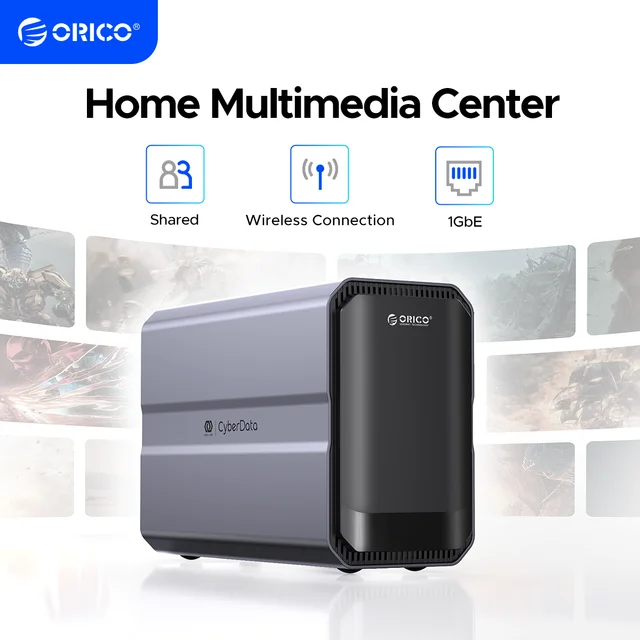 ORICO Home NAS 2-Bay 3.5" Type-C Data Encryption