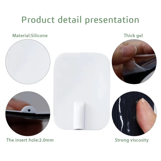 Reusable TENS EMS Electrode Pads 10pcs 7x11cm Silicone Pads for Electric Massage and Physical Therapy 5