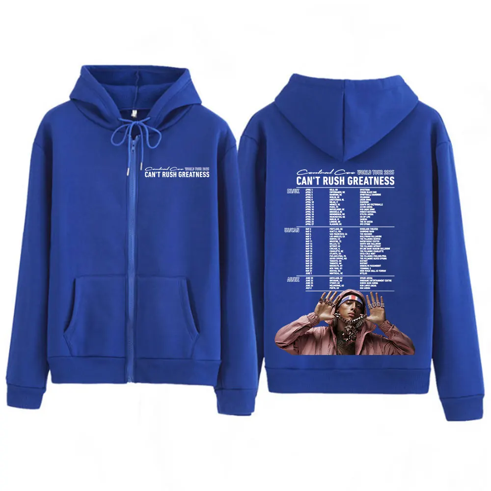 Central Cee CAN'T RUSH GREATNESS World Tour 2025 Zipper Hoodies