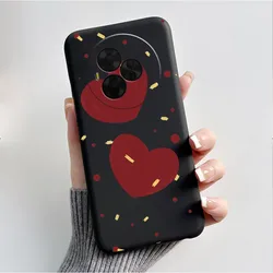 Cute Flower Cartoon Case - Ultra Soft Silicone Black Shell Cover for TCL NxtPaper 60 Ultra (HEI - TPU301)