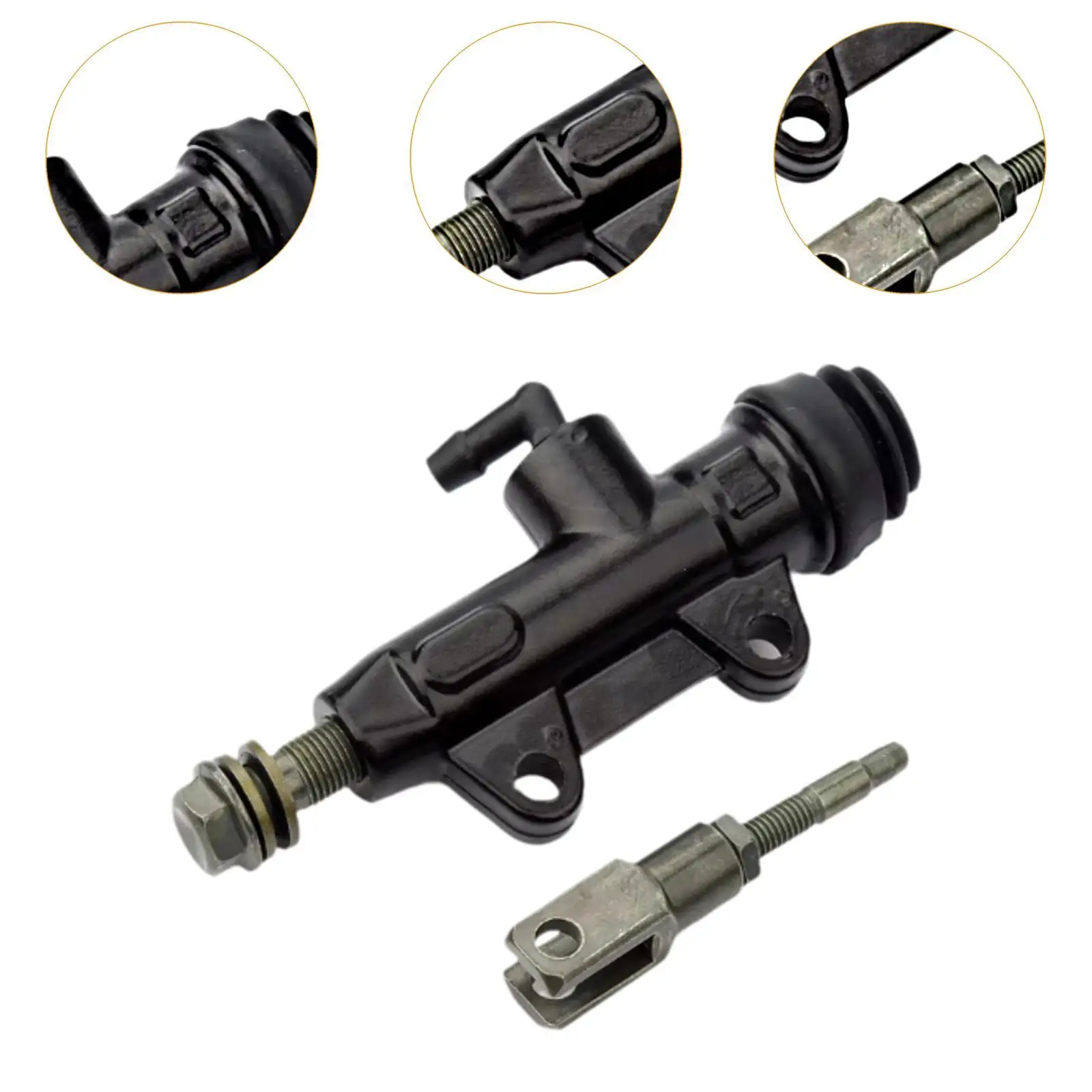 Motorcycle Brake System Component Performance Rear Foot Brake Pump Reusable Portable Stable Lightweight Motorcycle Pump