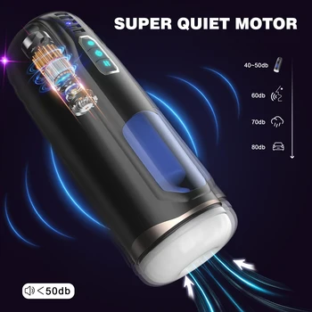 Sound-off Automatic Sucking Male Masturbator Real Electric Blowjob Pocket Pussy Telescopic Vibrator Masturbation For Man HESEKS Sound off Automatic Sucking Male Masturbator Real Electric Blowjob Pocket Pussy Telescopic Vibrator Masturbation For