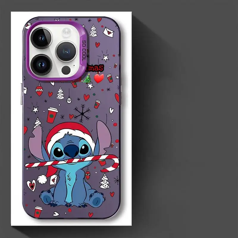 thumbnail image 1 of Funda de teléfono navideña Disney Stitch para Apple iPhone 15 Pro Max 13 14 Plus 12 11 Pro 8 7 plus XS MAX mate, 1 of 5