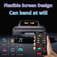 Multifunctional Bright Devil Eyes LED Light for Car Windshield Flexible Programmable Scrolling LED Display Bluetooth APP Control - Image 4