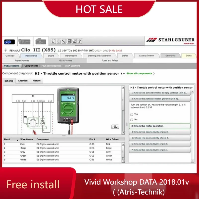 

2024 Hot Sale Automotive Vivid Workshop DATA 2018.01v( (Atris-Technik) Europe Repair Software Atris Parts Cataloge 80gb hdd