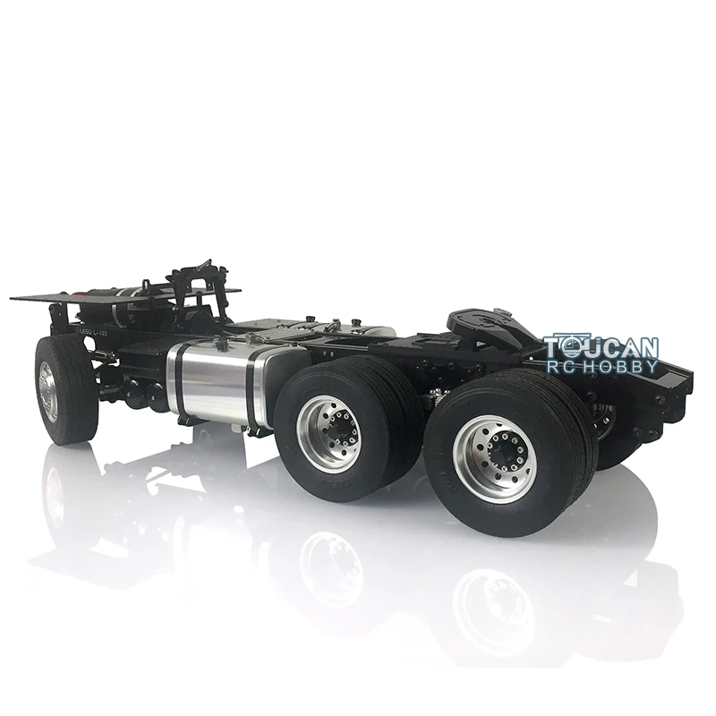 1/14 LESU 6X4 6X6 RC Metal Chassis for Remote Control Tamiyaya Vehicle Tractor Truck Trailer DIY Model Car Motor Toys TH02014 3