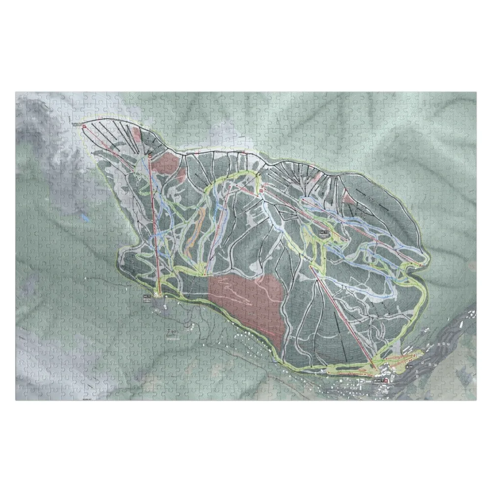 

Taos Ski Valley Resort Trail Map Jigsaw Puzzle Personalized Toy Scale Motors Personalized Name Puzzle