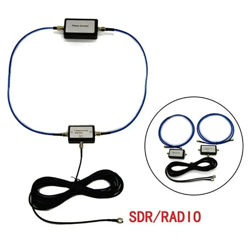2X 250MW Youloop 전자기 안테나 10Khz30Mhz 휴대용 수동형 자기 루프 안테나(RG402+RG174-ABIU 포함)