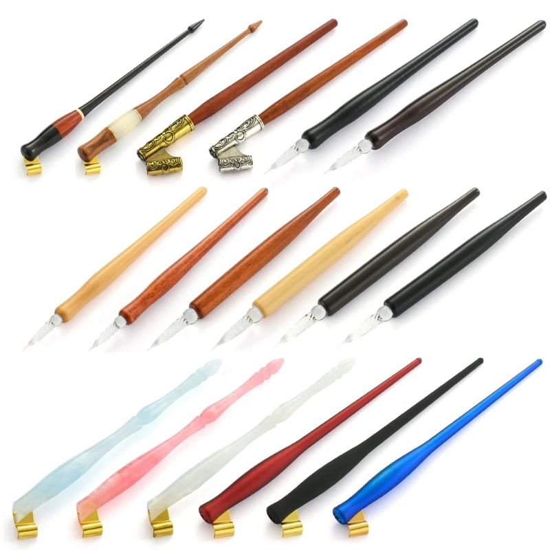 Glass Dip Pen Handmade Glass Signature Pen High Borosilicate Glass