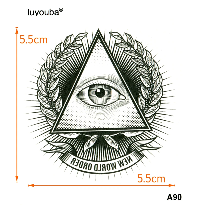 7 Stile Augen- und Himmel-Motive Wasserfeste Temporäre Tattoos für Männer, Glitzer-Tattoo-Ärmel, Körperkunst, Henna-Tattoo-Aufkleber – Detail 4