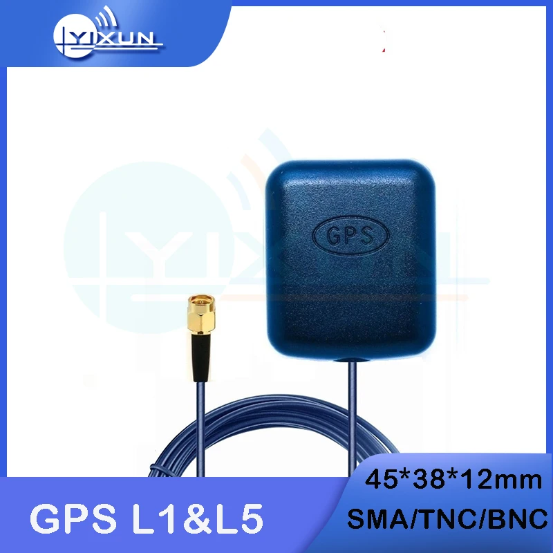 External GNSS High-Precision L1&L5 Dual-Frequency Antenna GPS Navigation Positioning 28dBi High Gain 3m Cable SMA TNC BNC chcnav x11 real scene 3d vision stakeout inertial navigation rtk gps gnss navigation coordinate positioning mobile base station