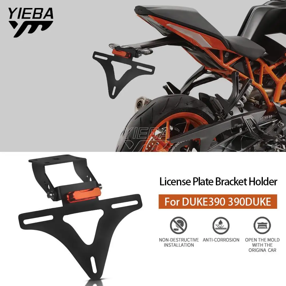 

Accessories License Plate Bracket Holder Fender Eliminator Tail Tidy License Plate Bracket Holder FOR DUKE390 390DUKE 2017-2019