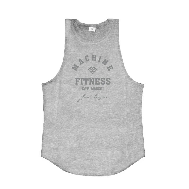MAKİNE FITNESS SADECE SPOR Vücut Geliştirme Tank Top Erkek Egzersiz Yelek Pamuk Kolsuz gömlek Jogger giyim Kas Stringer Atlet
