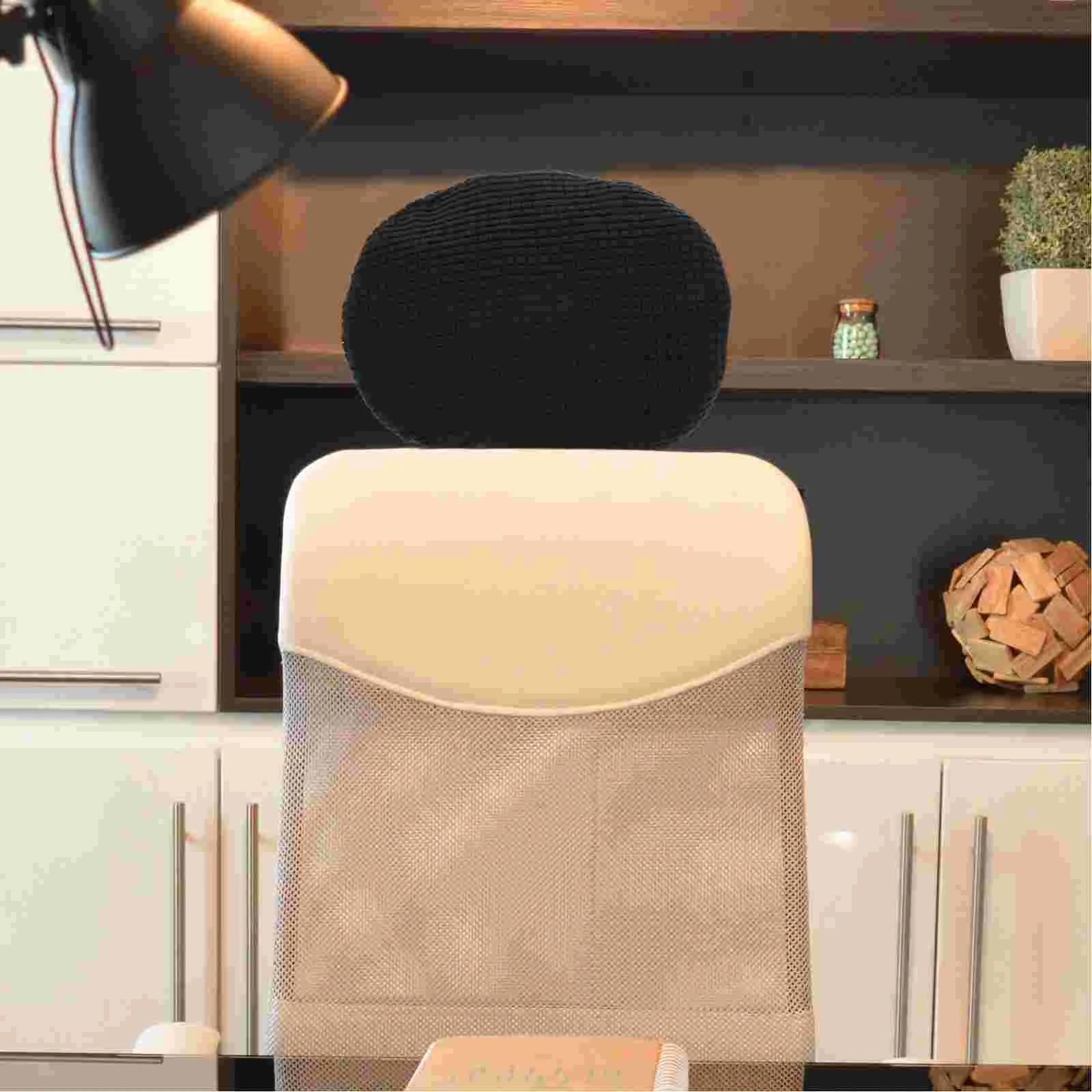 Black Corn Elastic Headrest Cover Removable Cushion Sleeve For Chair Polyester Supplies Festive Party Headrest Replacement Pad
