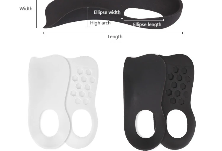 Arch Support Plantarfasziitis-Schuhe, orthopädische Einlegesohlen, Unisex, große Einlegesohle für Plattfüße, O-förmige Beine für Plattfüße – Detail 13