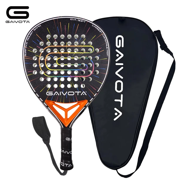 GAIVOTA 2026 orange KD100Padel tennis racket, carbon fiber attack racket, rough surface, beginner to intermediate players 1