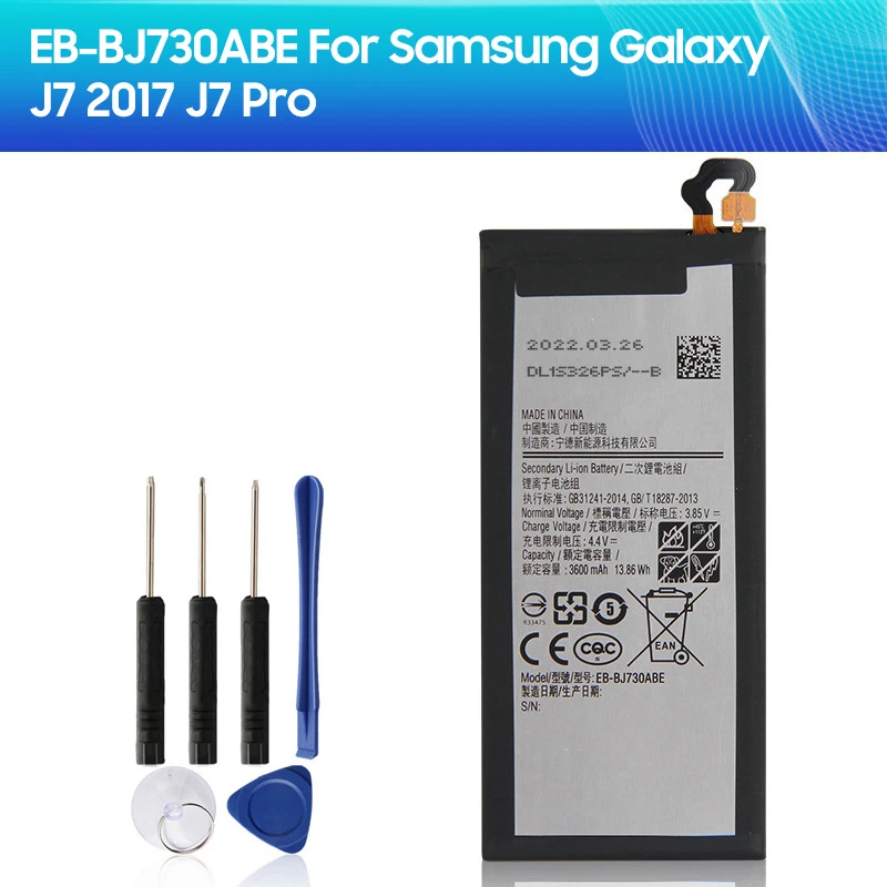 Phone Battery Eb-bj730abe For Samsung Galaxy J7 2017 J7 Pro J730gm J730k  Sm-j730f Sm-j730g Sm-j730ds 730fm 3600mah - Mobile Phone Batteries -  AliExpress