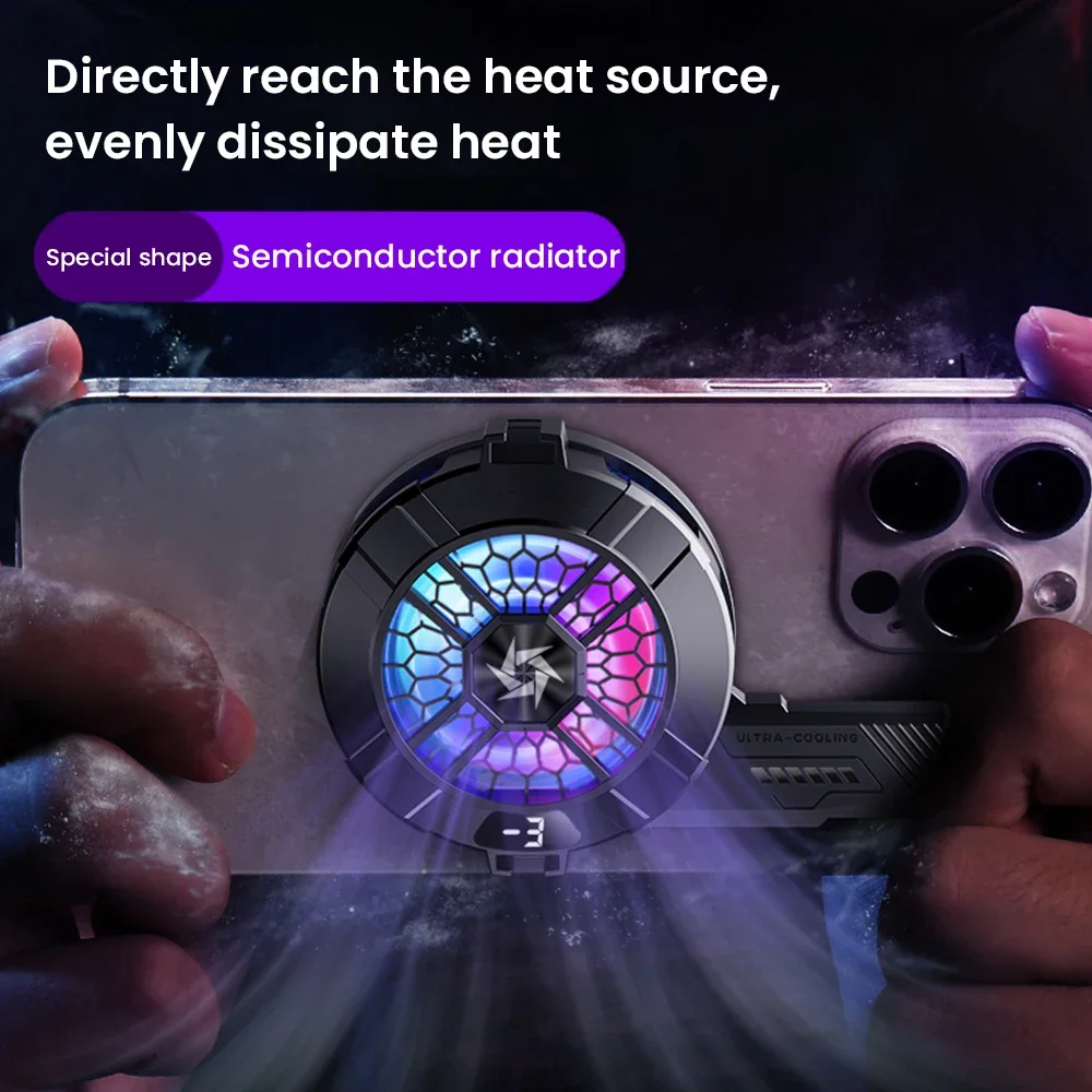 휴대 전화 반도체 쿨러 6 IOS 안드로이드 SL33 백 클립 자기 방열판 용 모양의 반도체 냉각 팬 라디에이터