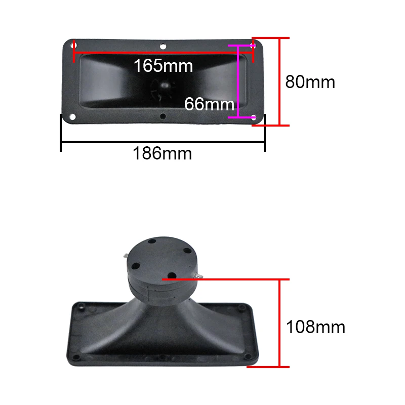 GHXAMP 8 inch 186x80mm Square Piezoelectric Ceramic Horn Stage Tweeter Mouse Drive Ultrasonic Speaker