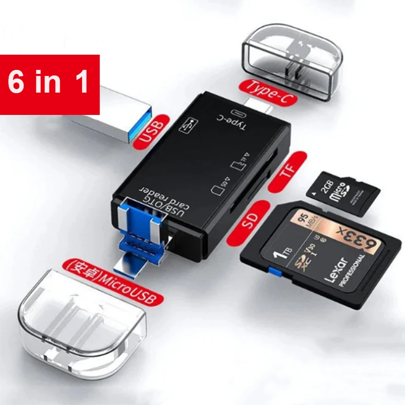 USB 3.0 Micro SD Card Reader High Speed Flash Drive
