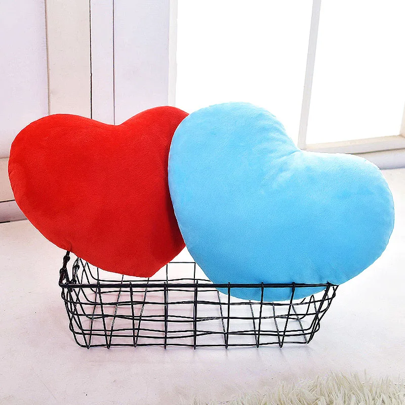 Cute Heart Shaped Pillow Soft Plush Throw Pillows Living Room Decor Valentines Day Wedding Gifts Love Pillow Heart Sofa Cushion 4