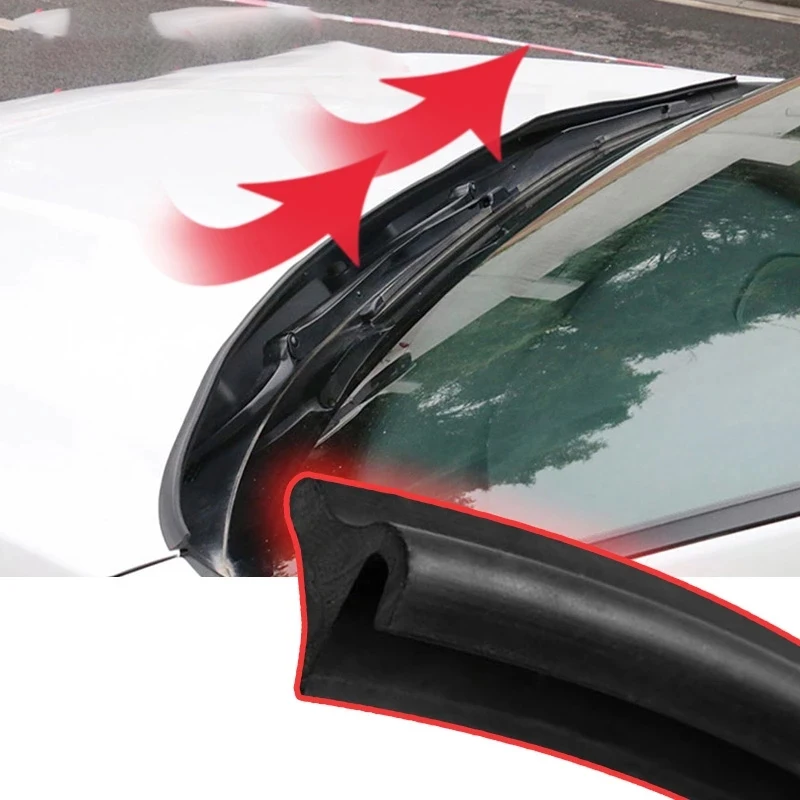 자동차 앞 유리 가이드 스트립, 후드 윈드 가이드 트림, 자동차 범용 고무 스트립, 차량 스포일러, 자동차 액세서리, 1.8m 