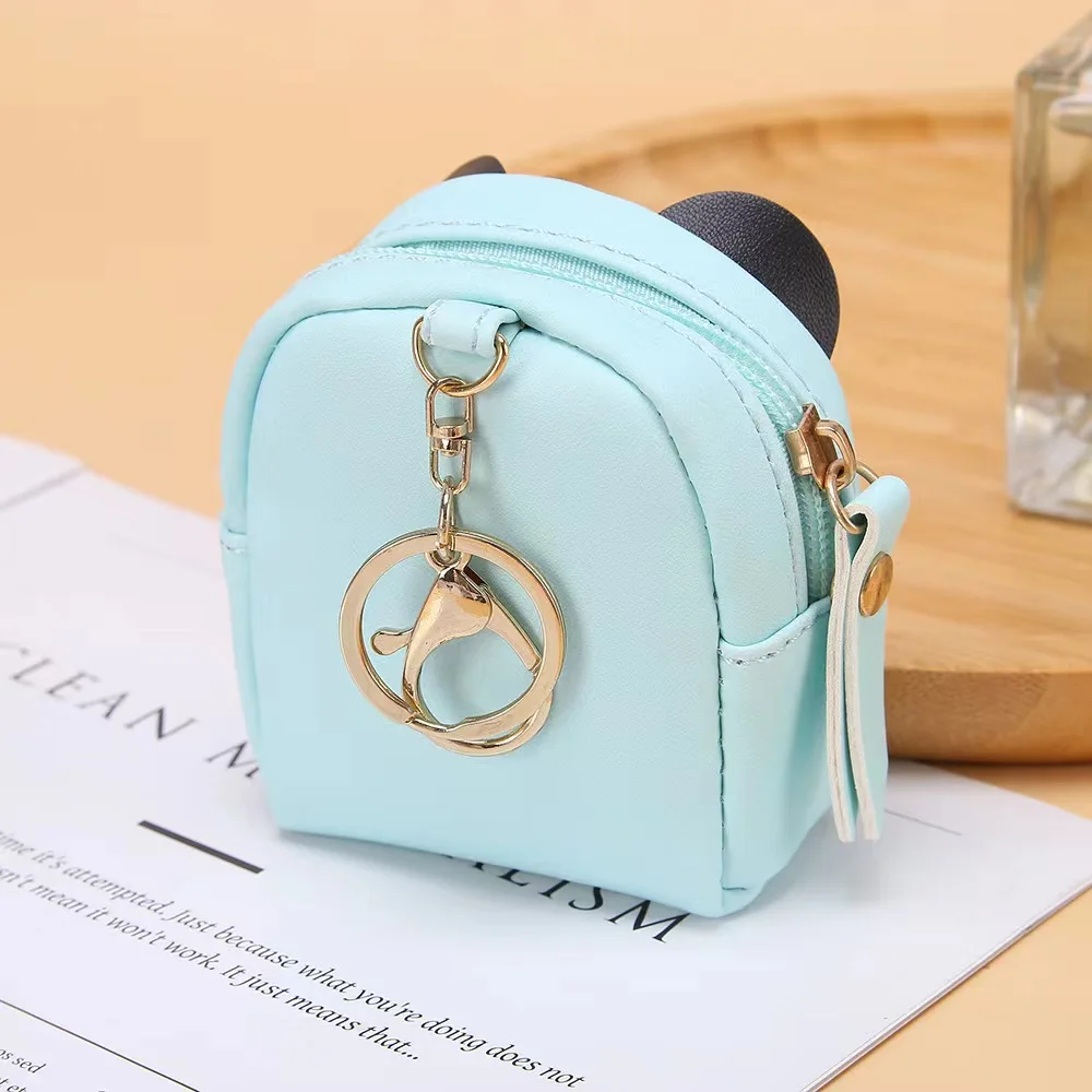 Baby Fashion Bag Clip Panda Cartoon Print Kids Wallet Creative Short Wallet Mini Coin Bag