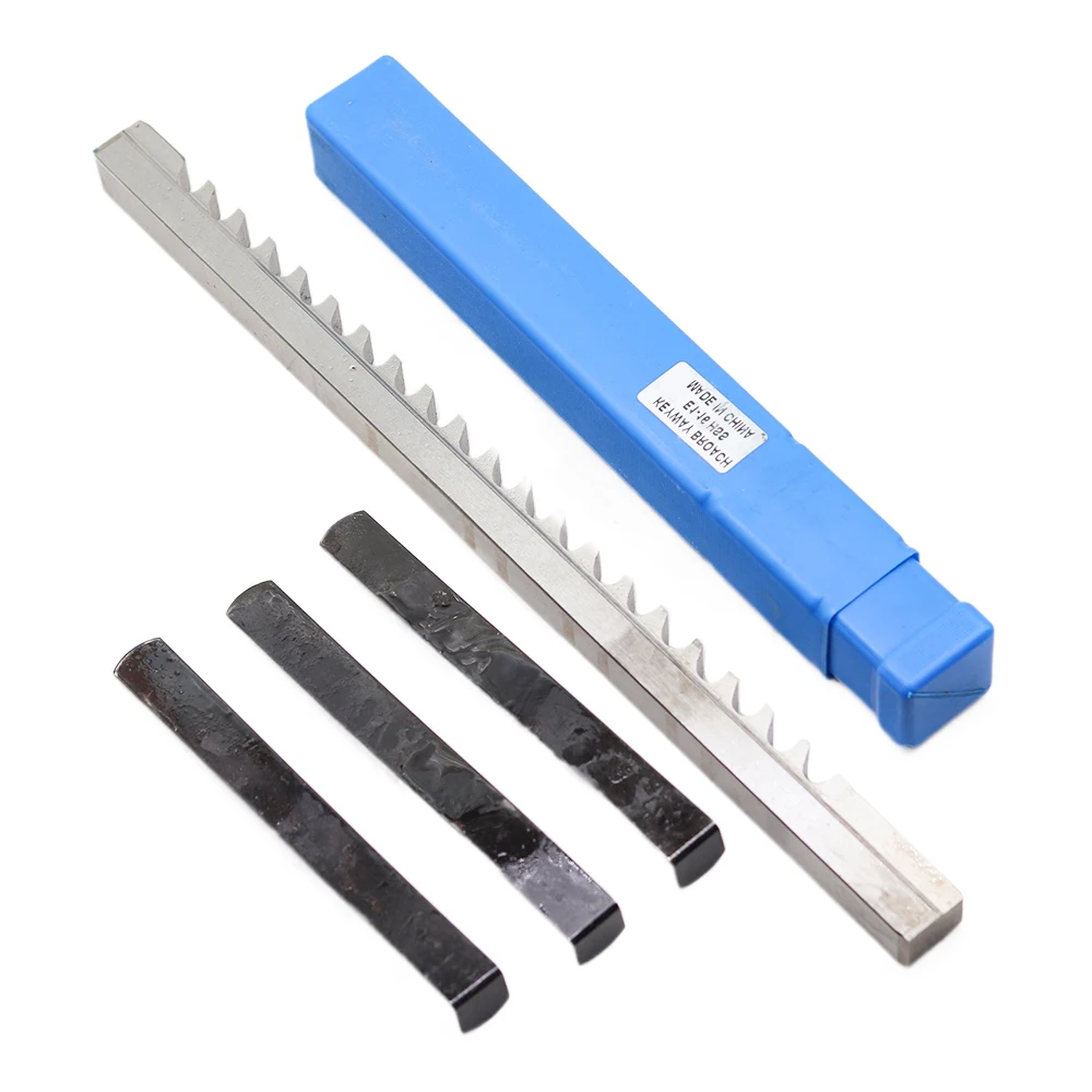 18mm E Push-Type Keyway Broach Metric Sized HSS Broach Cutting Tool knife with 3pcs Shims for CNC Machine