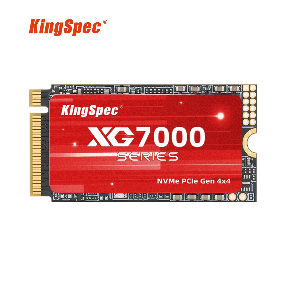 KingSpec 1TB 2TB 512GB NVMe PCIe 4.0x4 M.2 2242 Internal Solid Drive High Performance M2 NMVe SSD Speed Up to 7200/6400 MB/s