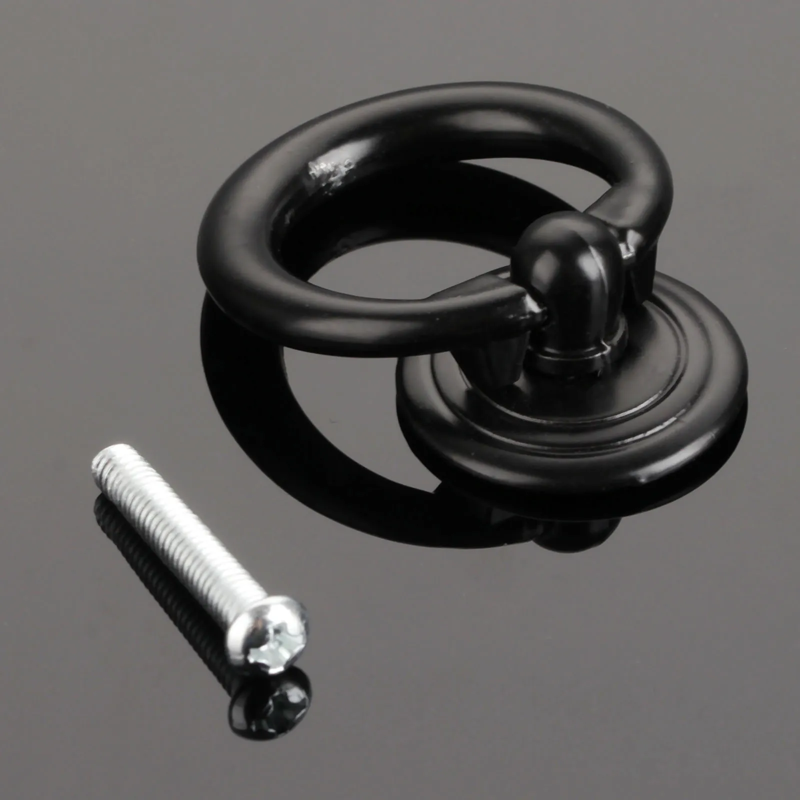 

1pc Black Drawer Knob 45*34mm Zinc Alloy Door Knobs Cabinet Cupboard Handle Pull Furniture Hardware