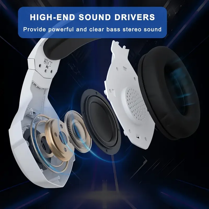 Gaming Headset Wired Headphones With Microphone Stereo Earphones Deep Bass For PC Computer Gamer Laptop Music wired Earphones