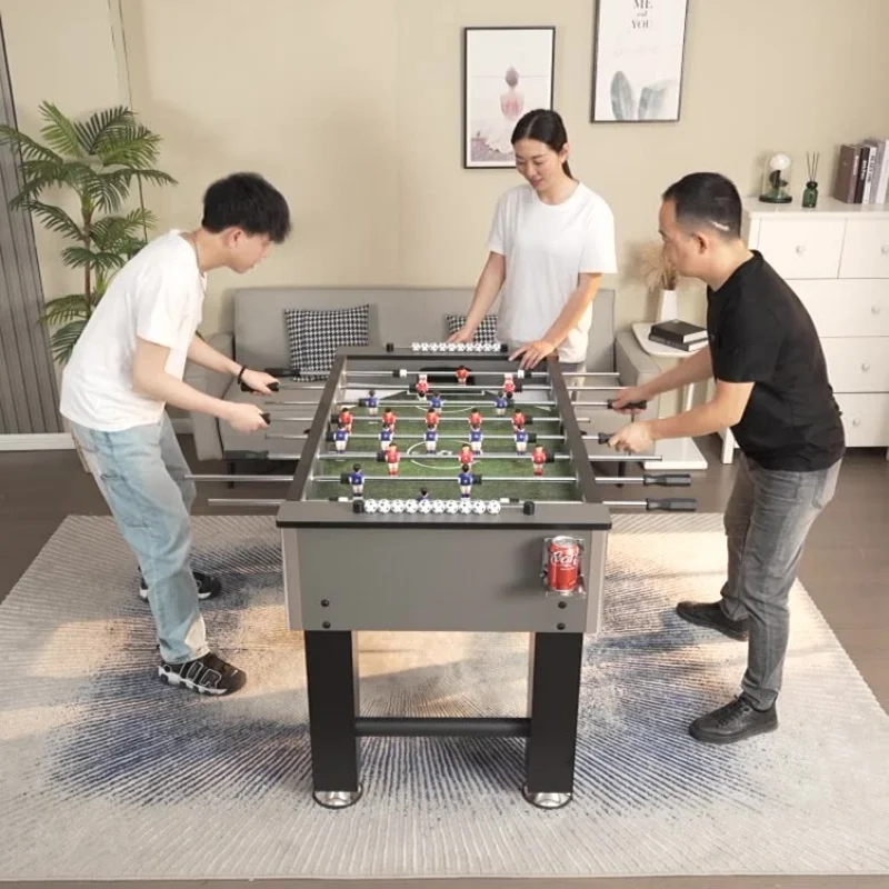 Indoor Football Machine Large Adult Table Football Table Solid Wood Multi-Layer Board Wood Color Leisure entertainment equipment