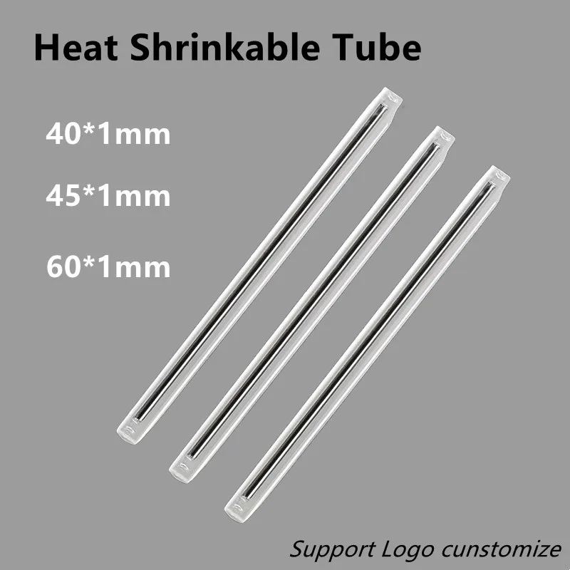 

Fiber Optic splicing sleeve Cable Protection Sleeves 40mm 45mm 60mm*1.0mm FTTH heat shrink splice protector Heat Shrinkable Tube