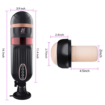 Masturbation Cup for Men Real Vagina Automatic Rotational Telescopic Heating Sucking Sexual Machine Adult Sex Toy Aircraft Cup 6