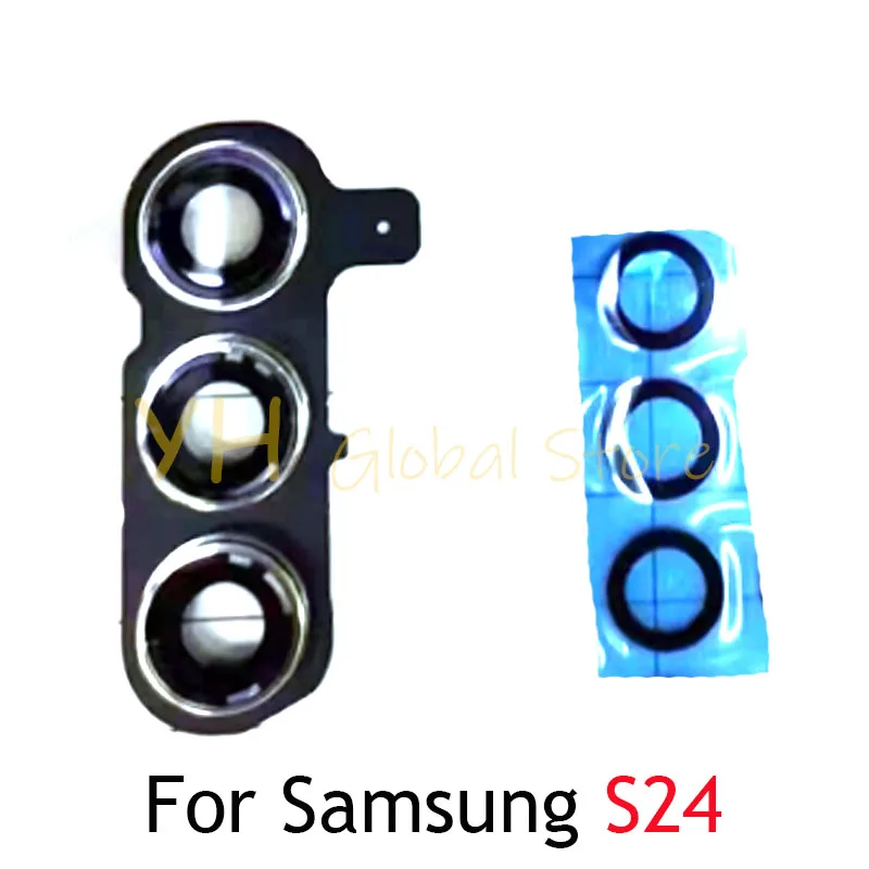 Copriobiettivo In Vetro Per Fotocamera Posteriore Per Samsung Galaxy S24 / S24 Ultra Back Main Camera Glass Lens Ring Frame Parti Di Ricambio