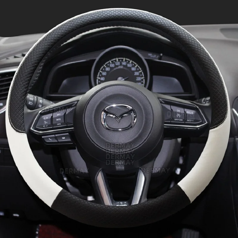 Car Steering Wheel Cover for CX-3 CX-4 CX-5 CX-7 CX-9 Mazda 3 Axela 6 Gh Gj Demio steering wheel cover