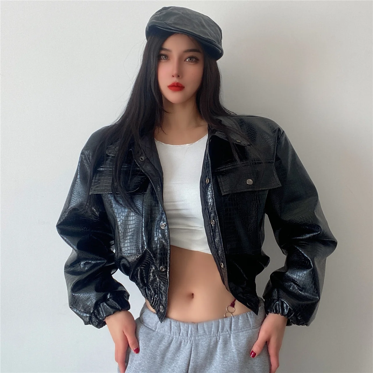 2021 Winter New Kawaii Fashion Lapel 