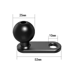 Universal Ball Head Adapter Mount for Action Cameras - Motorcycle Handlebar & Rearview Mirror Bracket