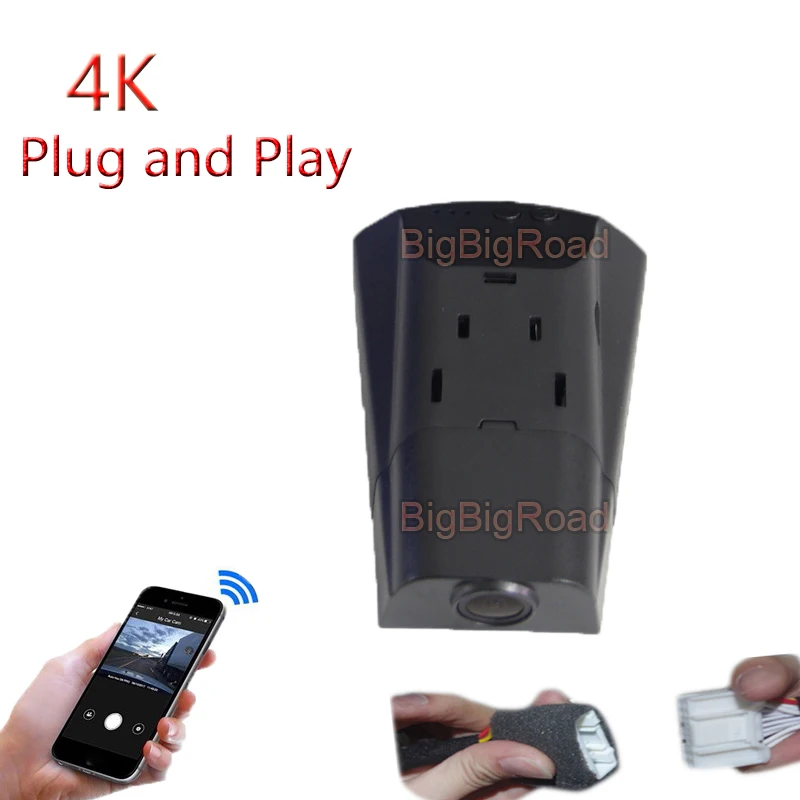 

4K Plug And Play For Volvo XC40 XC 40 2017 2018 2019 2020 2021 Wifi Car DVR Driving Video Recorder Dash Cam Camera FHD 2160P