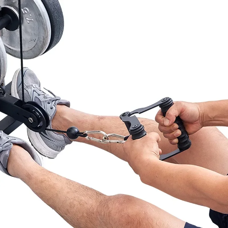 Rowing Handle Barbell Bar Training Arm Strength Pull Down Deadlift Pressure Handle Fitness Grip Gym Equipment Accessories