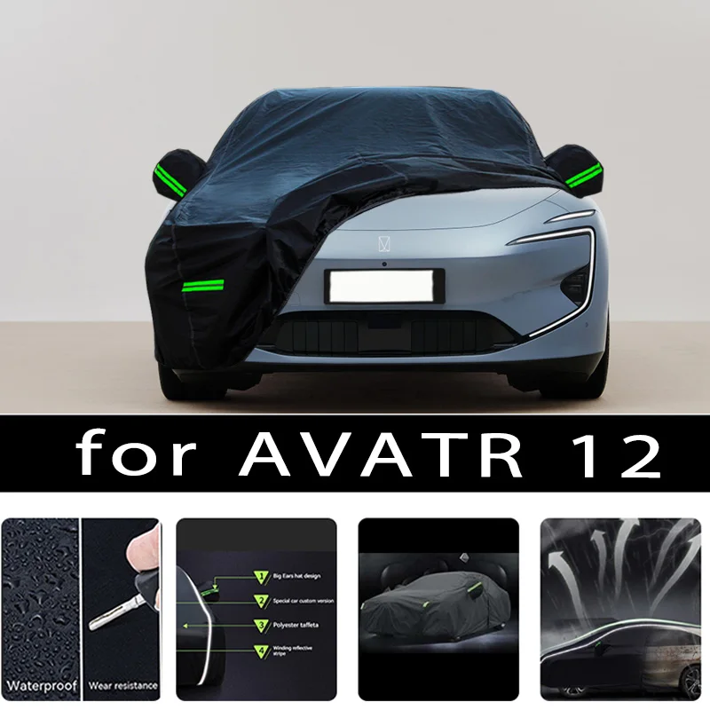 

For AVATR 12 Outdoor Protection Full Car Covers Snow Cover Sunshade Waterproof Dustproof Exterior Car accessories