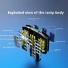 Super Bright Outdoor Solar Lights Motion Sensor Waterproof Street Lamp 800 LED for Lighting Decor Yard with Garden Wall Light 6