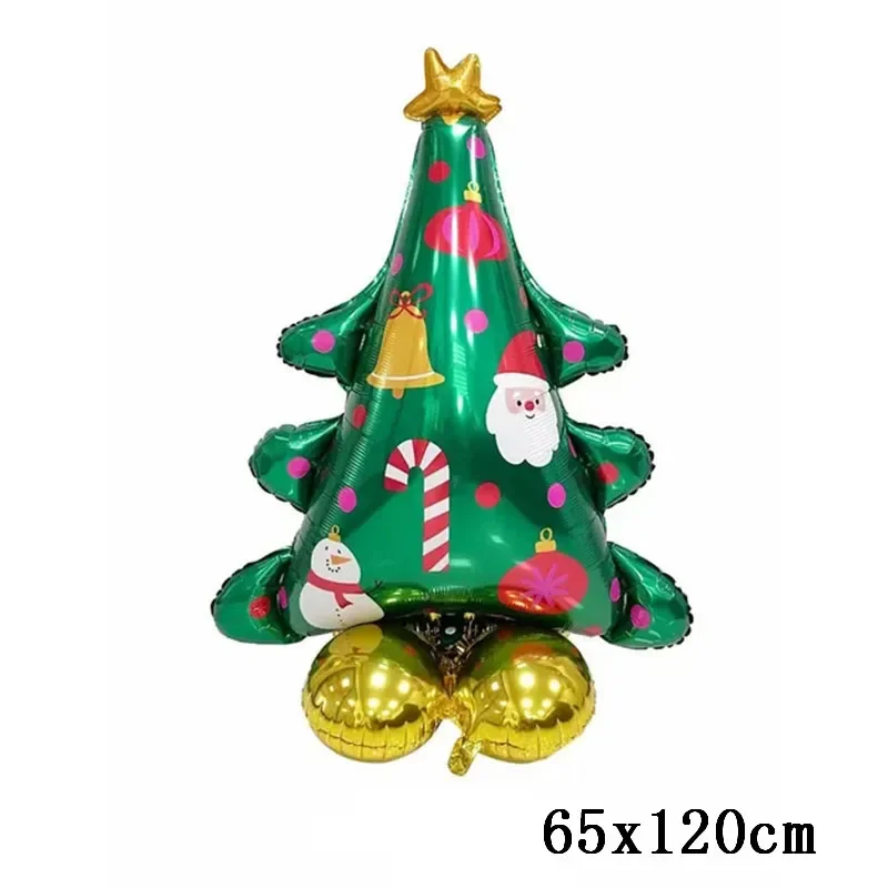 Decoraciones navideñas 2024 Globo Papá Noel Muñeco de nieve Árbol de Navidad Globo Fiesta de Navidad Decoración del hogar Navidad Natal Año Nuevo